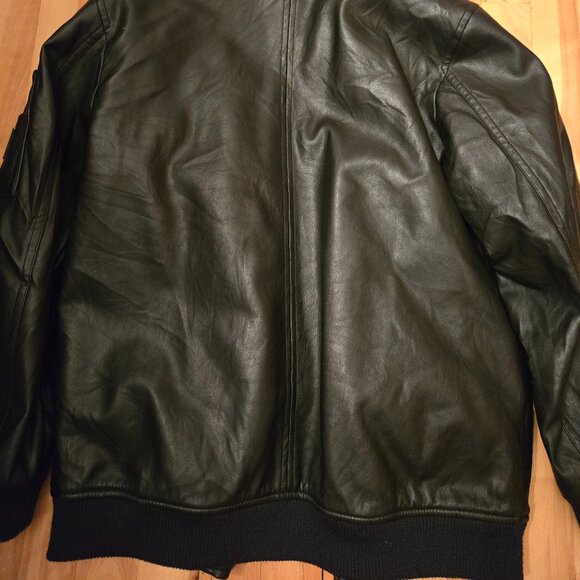 Boys leather jacket with detachable hoodie - Picture 2 of 10